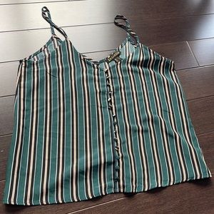 Spaghetti strap blouse.